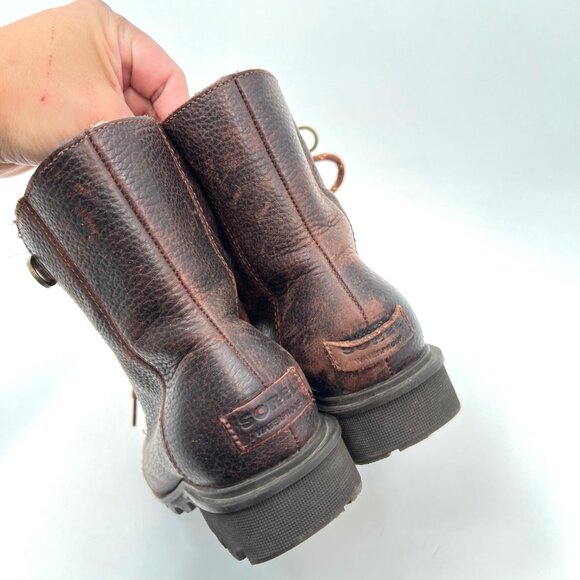 Sorel Leather Fenix Lace Up Boots - Picture 3 of 6